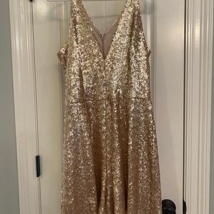 Xl Dress the population gold romper